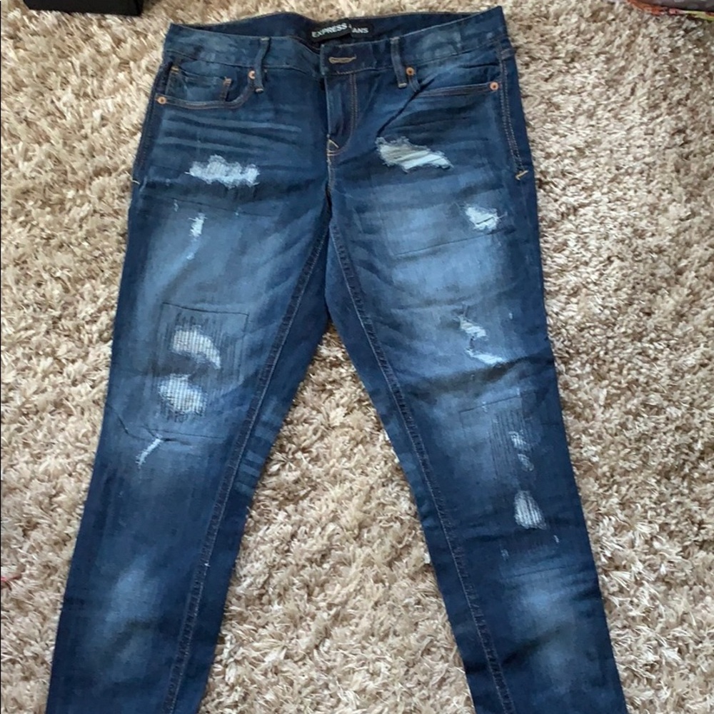 Ripped Cropped Express jeans